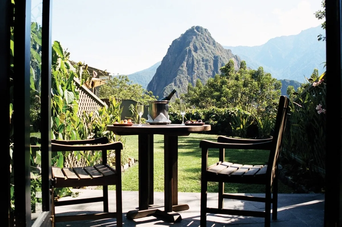Terrace and Gardens with Stunning Views of the Andes