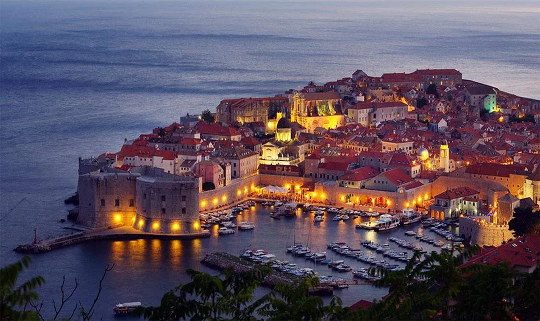 Night View of Pearl of the Adriatic