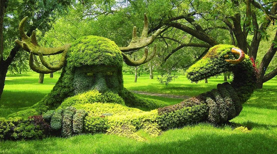 Spirits of the Wood Sculpture - Warrior Handling Snake