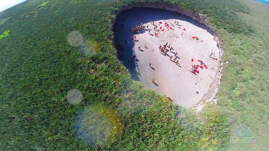 Hidden Beach View from the Air